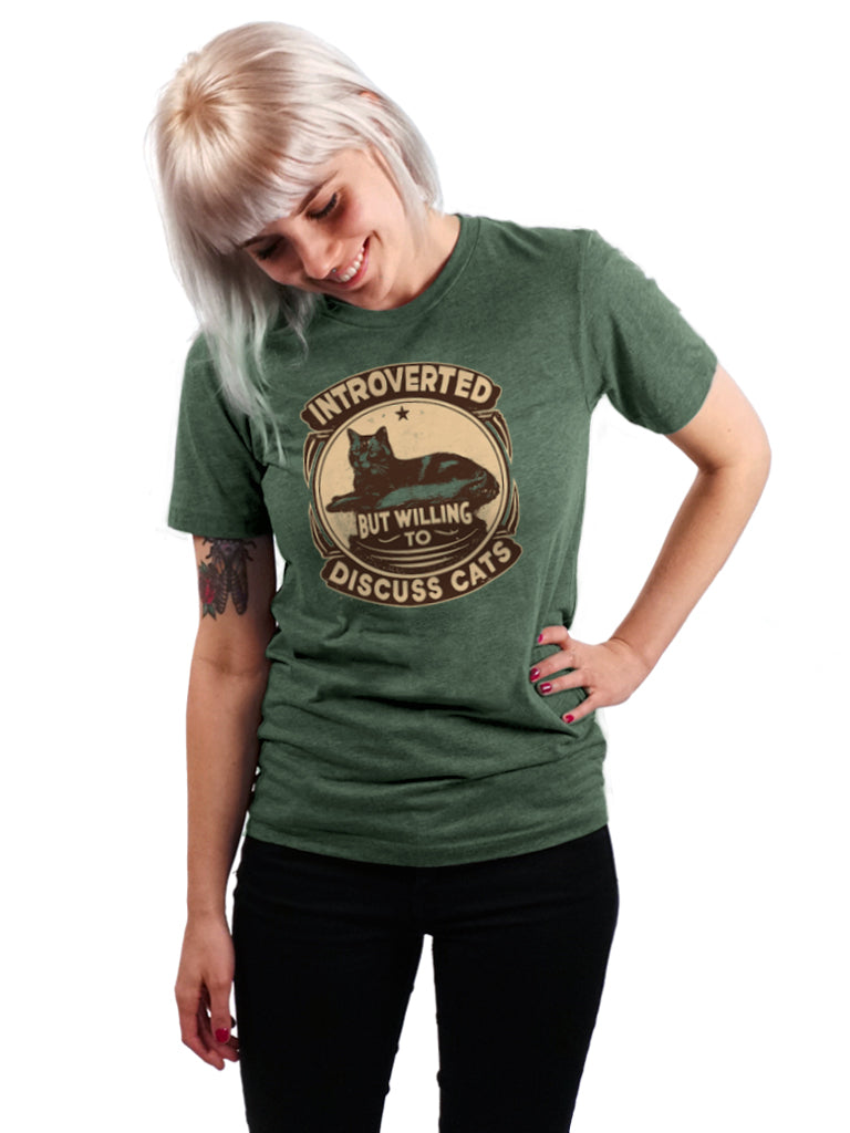 Introverted But Willing to Discuss Cats - Unisex