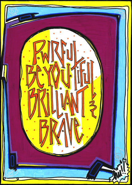 Postcard - Be.YOU.tiful