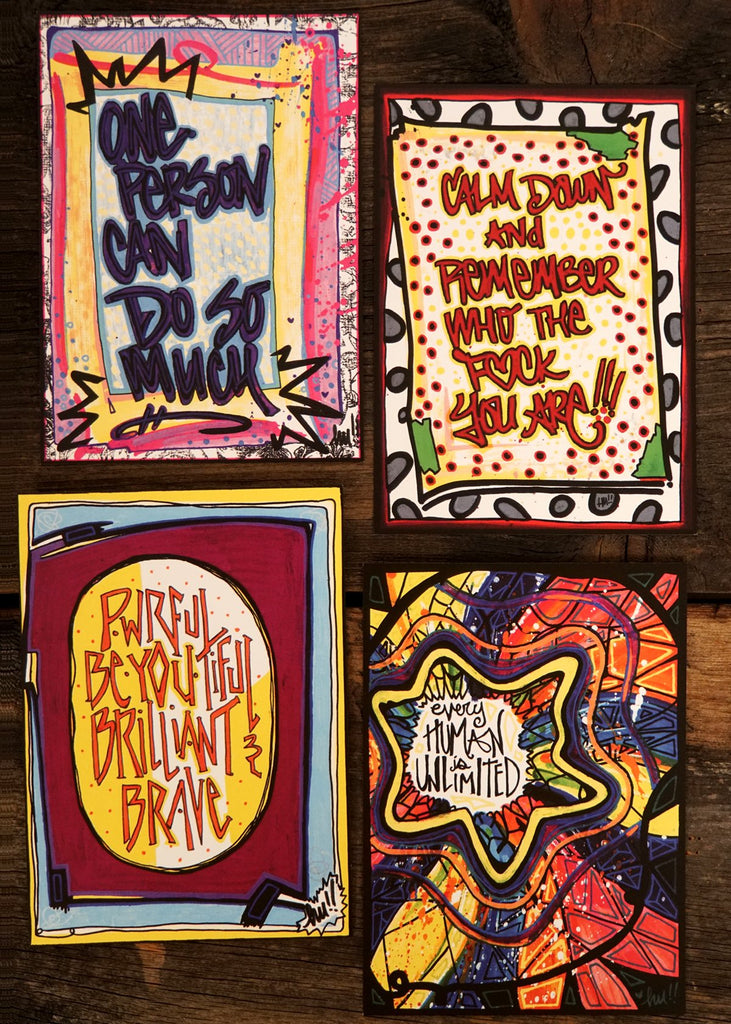 Postcard - Be.YOU.tiful Series - 5x7 Postcard 4-Pack