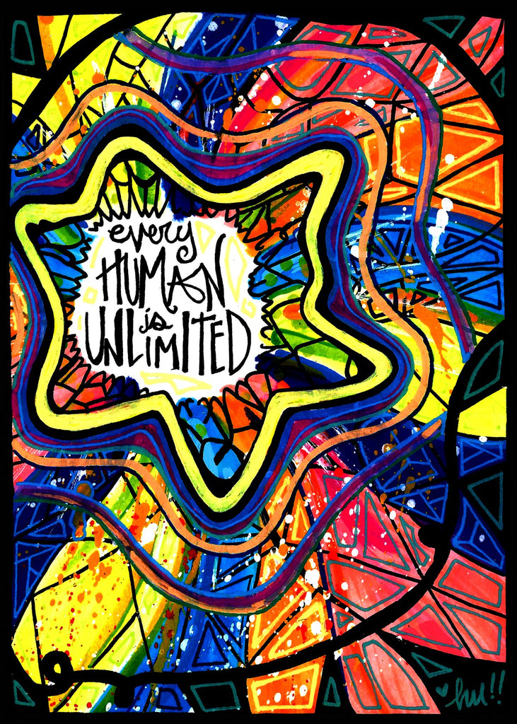 Postcard - Every Human Is Unlimited