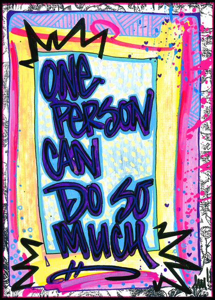Postcard - One Person Can Do So Much