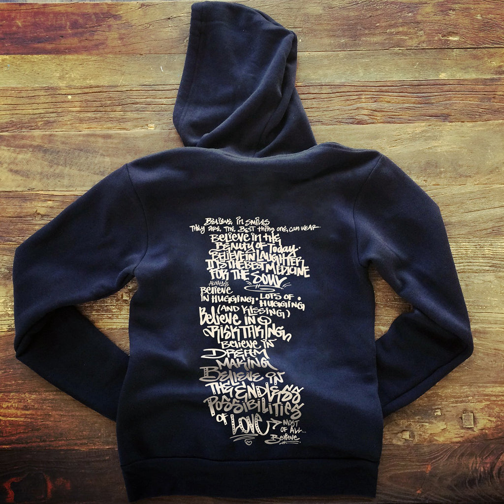 T-shirt - Believe Zipper Hoodie - Unisex