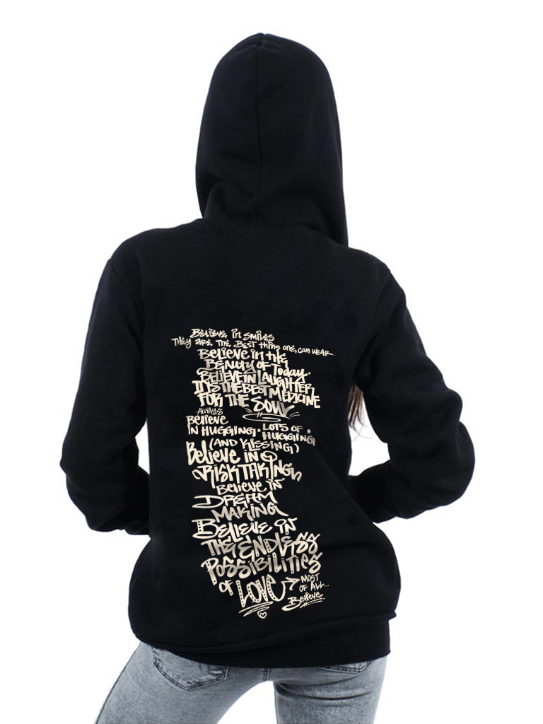 T-shirt - Believe Zipper Hoodie - Unisex