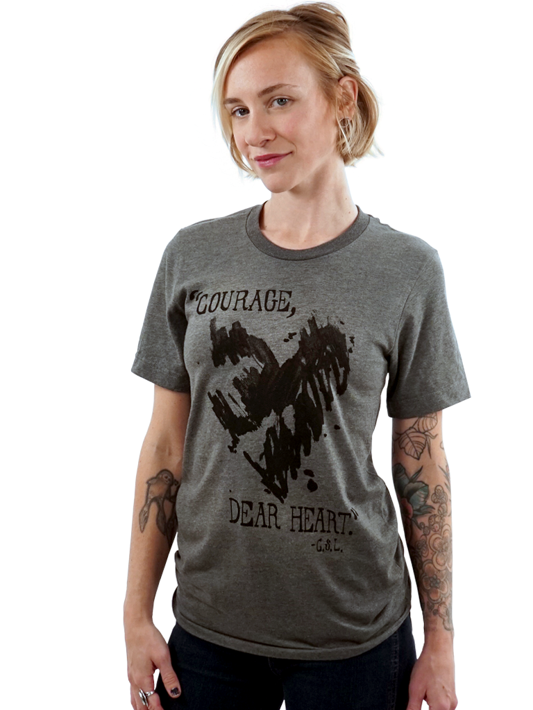 T-shirt - Courage, Dear Heart - Tee - Unisex