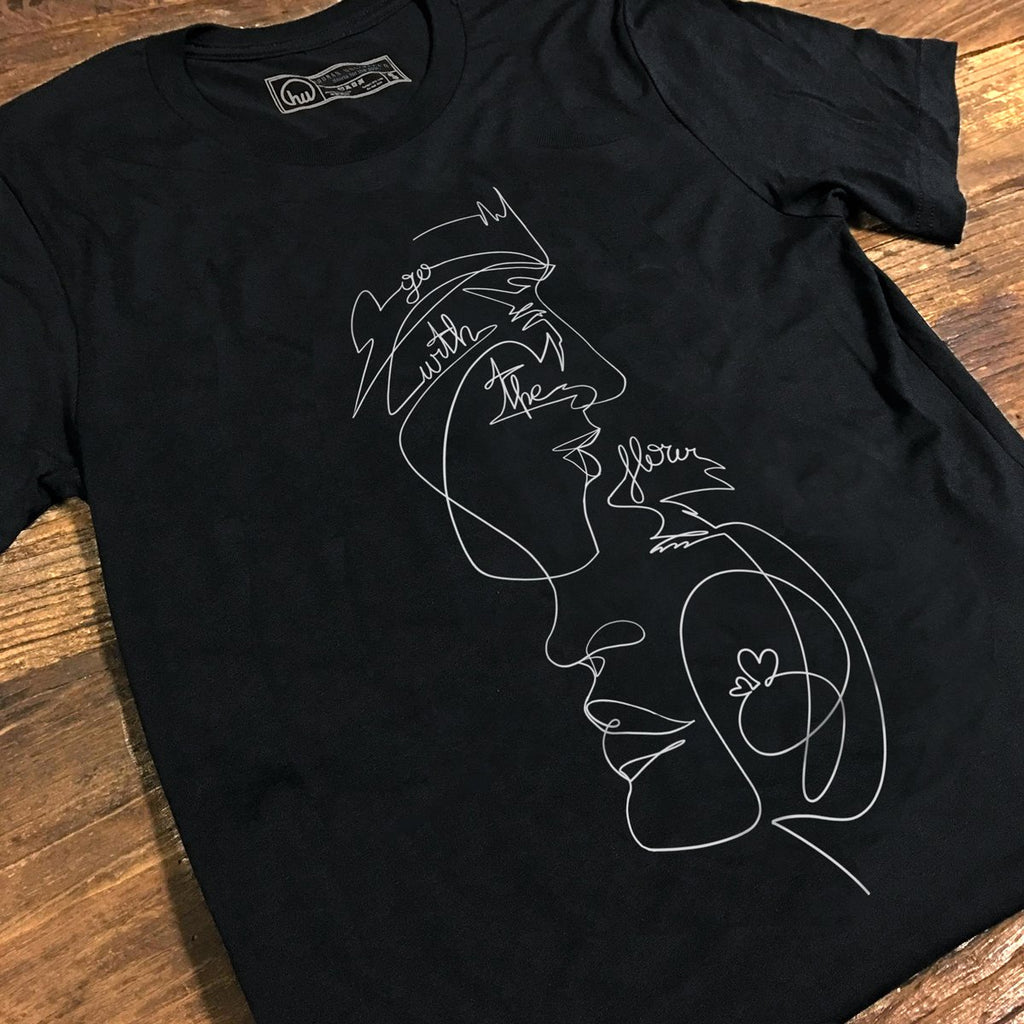 T-shirt - Go With The Flow - Love - Unisex