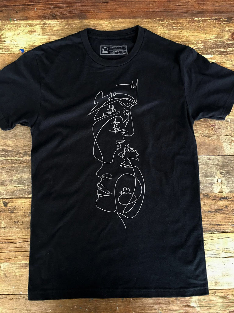 T-shirt - Go With The Flow - Love - Unisex