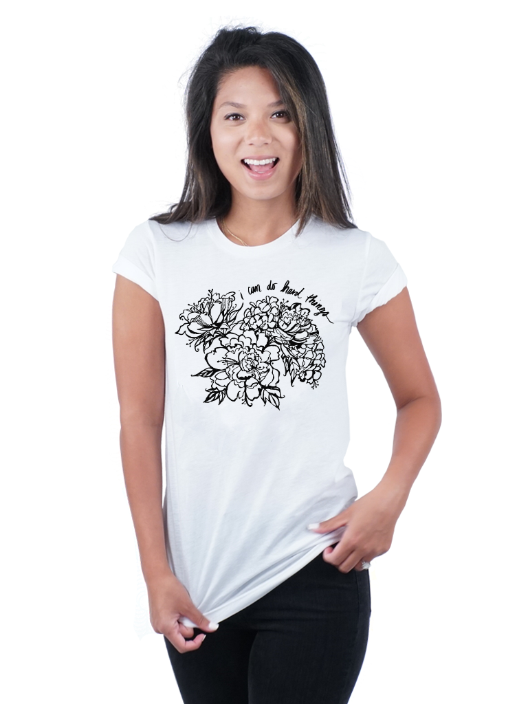 T-shirt - I Can Do Hard Things - Womens & Unisex