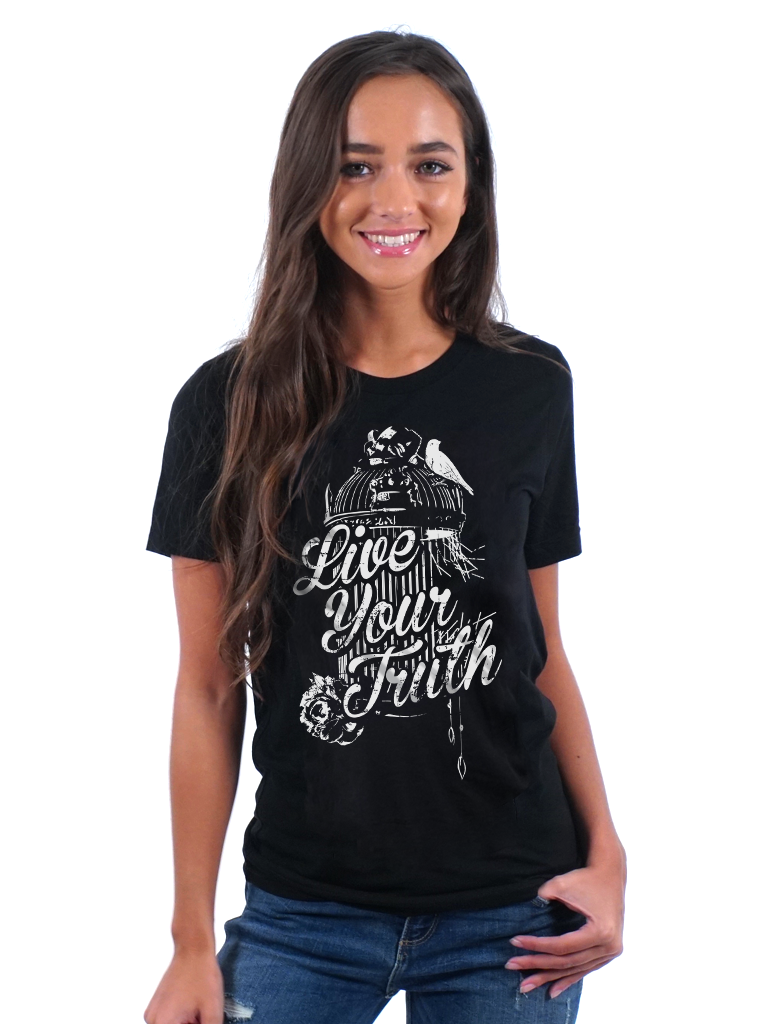 T-shirt - Live Your Truth - Uncaged - Unisex