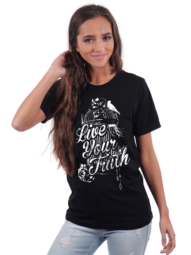 T-shirt - Live Your Truth - Uncaged - Unisex