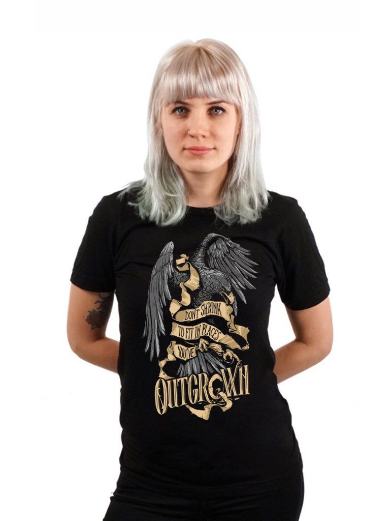 T-shirt-m - Don't Shrink To Fit In Places You've Outgrown - Unisex