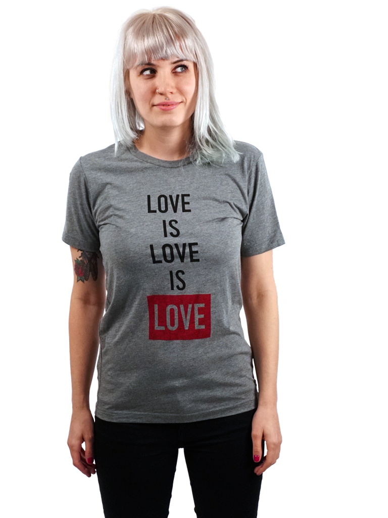 Love is Love is Love Shirt Unisex Human Unlimited