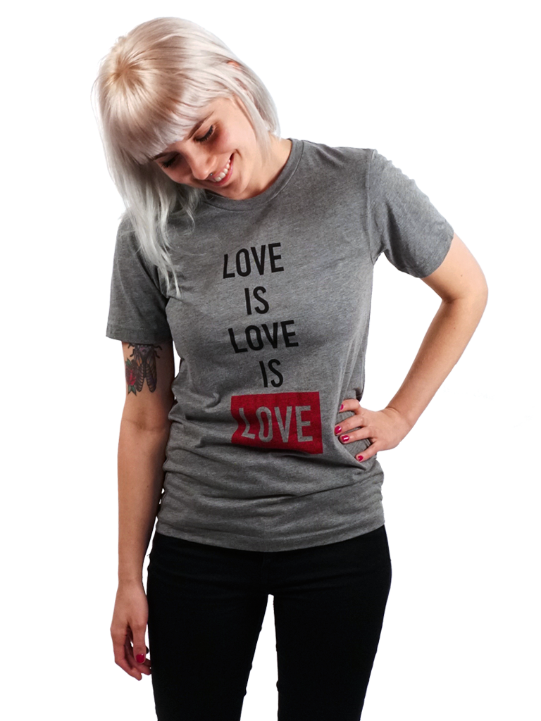 T-shirt-m - Love Is Love Is Love Shirt - Unisex