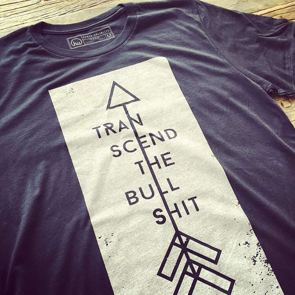 T-shirt-m - Transcend The Bullshit - Arrow - Unisex