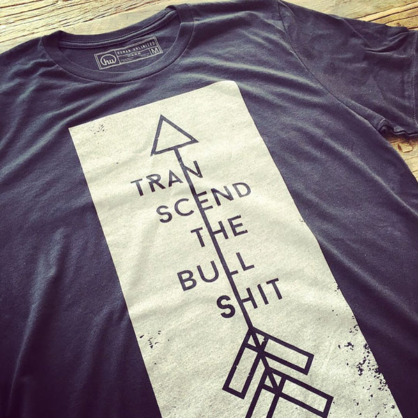 T-shirt-m - Transcend The Bullshit - Arrow - Unisex