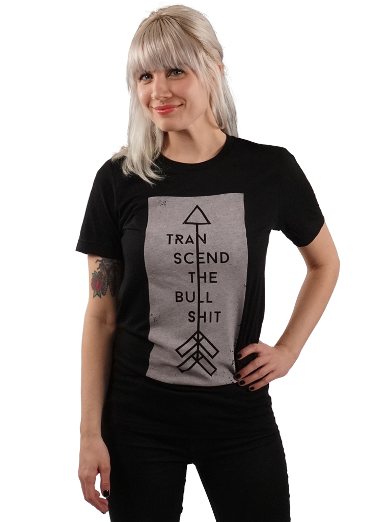 T-shirt-m - Transcend The Bullshit - Arrow - Unisex
