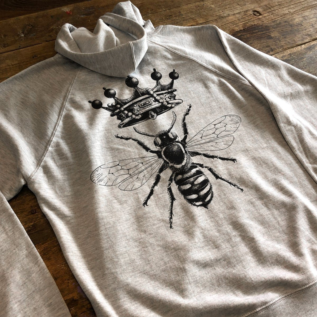 T-shirt - Queen Bee - Lightweight Zipper Hoodie - Unisex