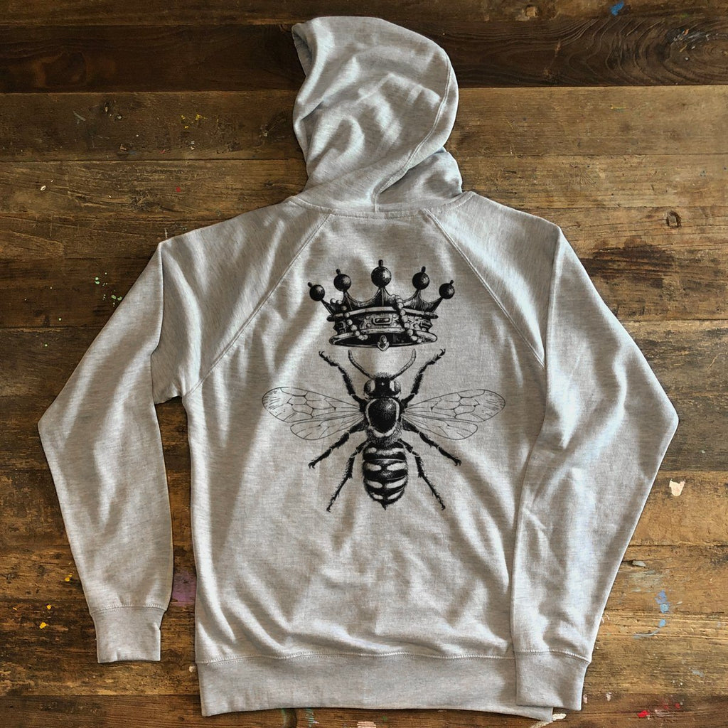 T-shirt - Queen Bee - Lightweight Zipper Hoodie - Unisex