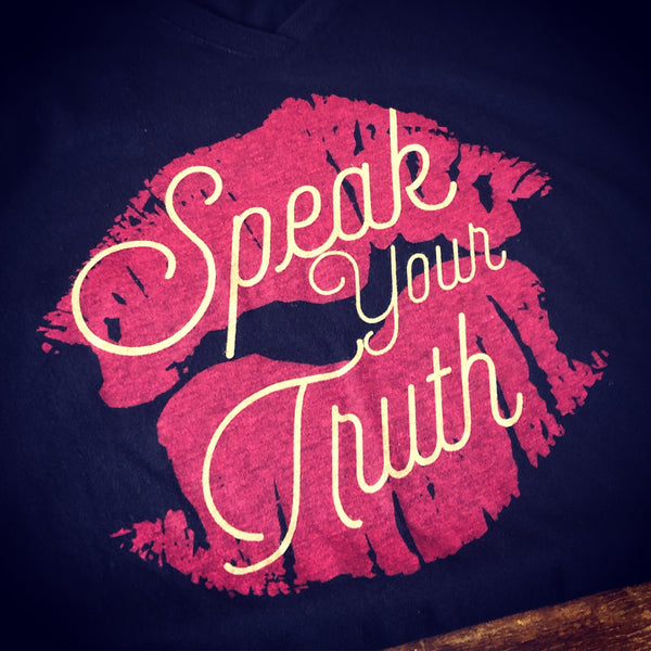 T-shirt - Speak Your Truth - Womens V-Neck