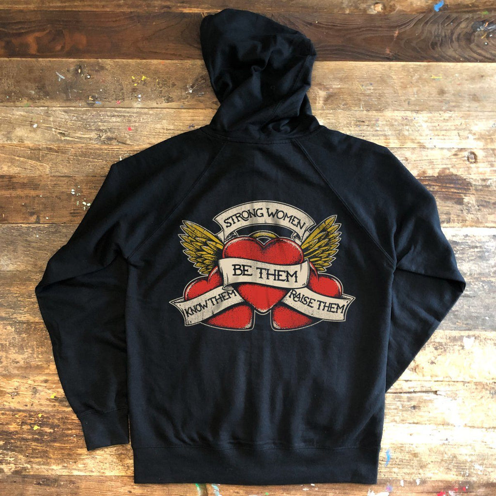 T-shirt - Strong Women - Lightweight Zipper Hoodie - Unisex