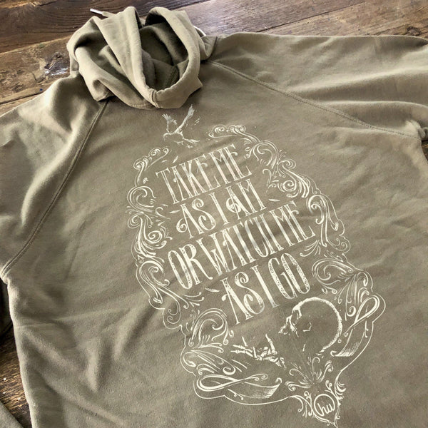 T-shirt - Take Me As I Am Or Watch Me As I Go - Lightweight Zipper Hoodie - Unisex