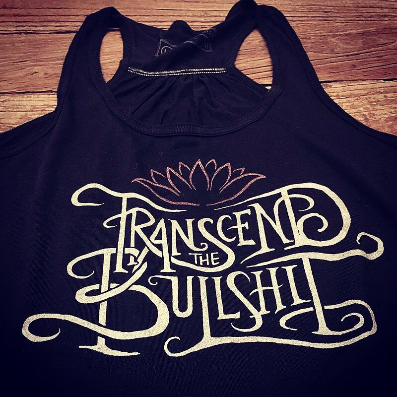 T-shirt - Transcend The Bullshit - Glitter