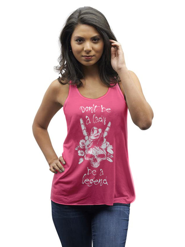 Tank - The Legend Tank - Don't Be A Lady, Be A Legend - Berry